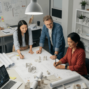 Non trovi lavoro? Creiamolo insieme Persone attorno ad un tavolo che collaborano per un progetto