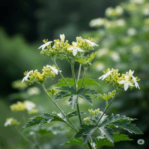 Il Respiro dell'Estate essenze che abbracciano corpo e anima Pianta di citronella con fiori bianchi piccoli