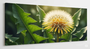 Un tesoro di salute in giardino Fiore di girasole con foglie