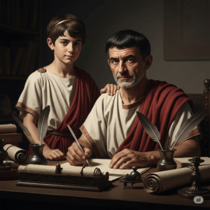 Seneca colui che insegna a vivere
Seneca con Lucilio suo figlio