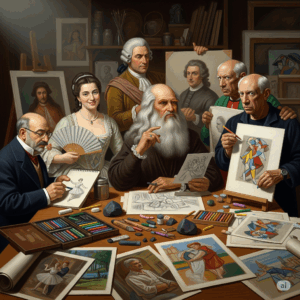 l'immagine dei cinque grandi maestri