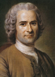 immagine di Jean-Jacques Rousseau ritratto da Maurice Quentin de La Tour intorno al 1750-1753