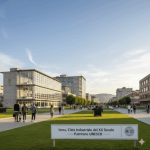 Immagine Ivrea, la Città Ideale di Adriano Olivetti: Patrimonio UNESCO e Fabbrica Sociale del XX Secolo